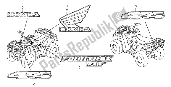 Todas las partes para Marca de Honda TRX 400 FA Fourtrax Rancher AT 2006
