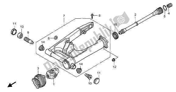 Tutte le parti per il Forcellone del Honda NT 650V 2003