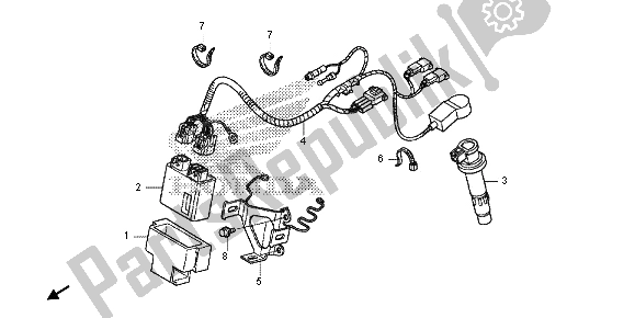 Todas las partes para Arnés De Cables de Honda CRF 150 RB LW 2013