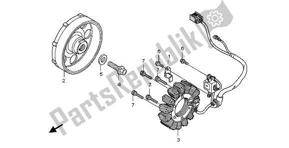 Alle onderdelen voor de Generator van de Honda CBR 1000 RR 2009