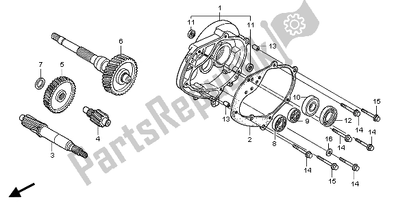 Wszystkie części do Przenoszenie Honda PES 125 2007