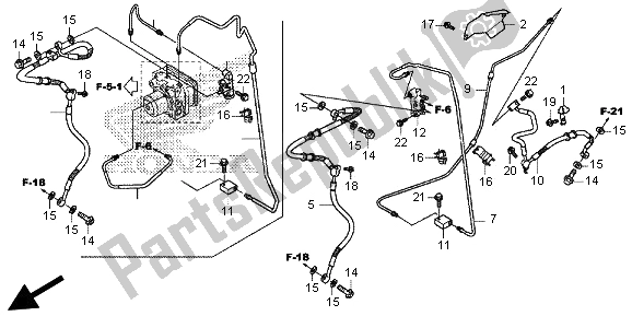 Toutes les pièces pour le Tuyau De Frein Arrière Et Tuyau De Frein du Honda SH 300 2013