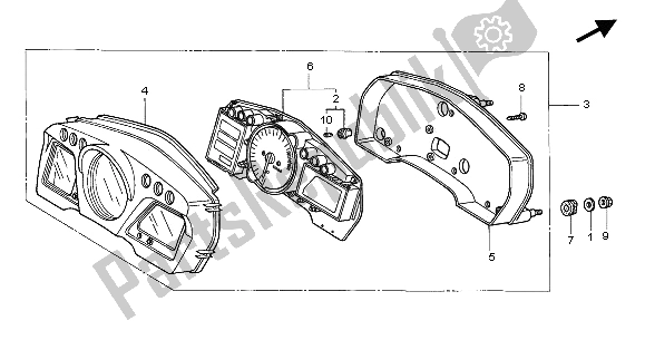 Tutte le parti per il Metro (kmh) del Honda CBR 1100 XX 2002