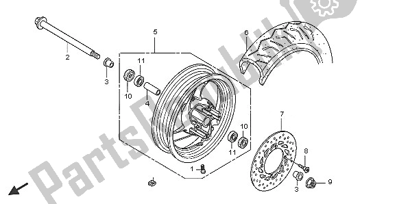 Todas las partes para Rueda Delantera de Honda FES 125 2005