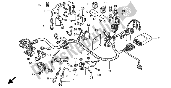 Todas las partes para Arnés De Cables de Honda VT 750C 1999