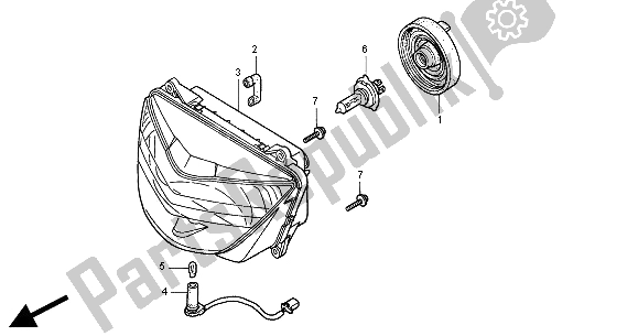 Todas las partes para Faro (reino Unido) de Honda CB 600F2 Hornet 2000