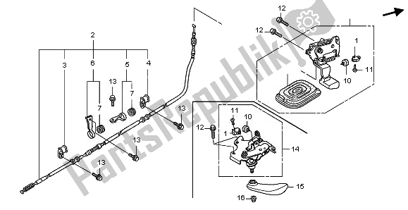 Todas las partes para Freno De Mano de Honda FJS 400A 2010