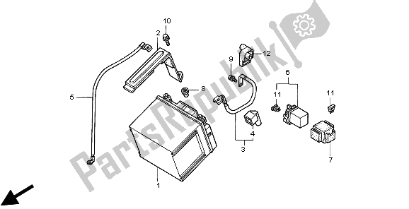 Tutte le parti per il Batteria del Honda CLR 125 1999