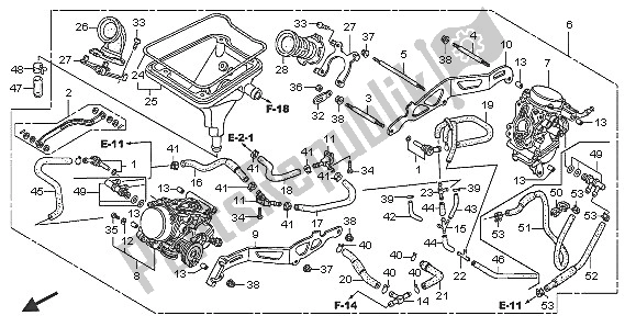Todas as partes de Carburador (assy.) do Honda XL 125V 2005