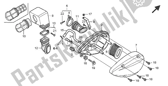 Tutte le parti per il Filtro Dell'aria del Honda VT 750C 2005