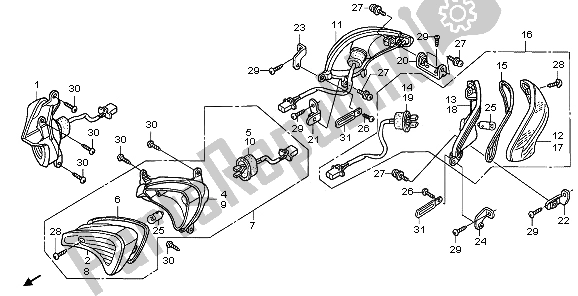 Todas las partes para Guiño de Honda XL 125V 2006