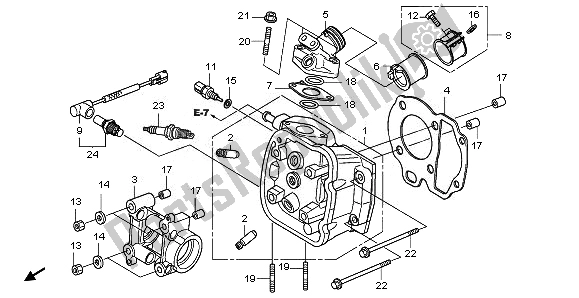 Todas las partes para Cabeza De Cilindro de Honda NHX 110 WH 2010