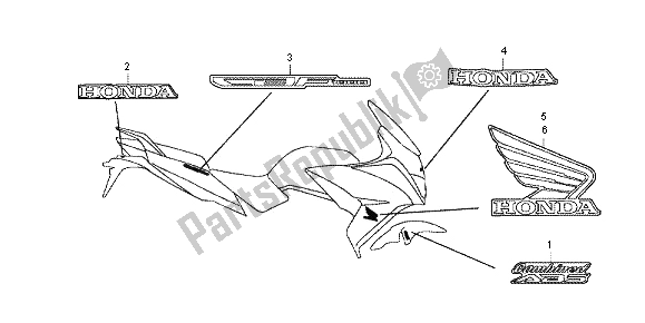 Wszystkie części do Znak Honda CBF 1000 FS 2012