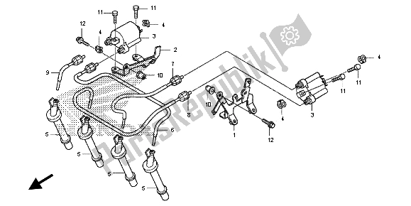 Wszystkie części do Cewka Zap? Onowa Honda CB 600 FA Hornet 2013