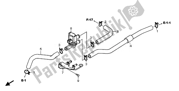 Wszystkie części do Sterowanie Wtryskiem Powietrza Honda XL 125V 2010