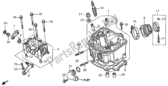 Tutte le parti per il Testata del Honda CRF 450X 2006