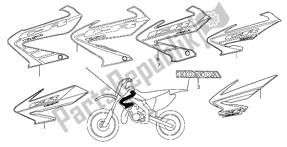 Todas las partes para Marca de Honda CR 125R 2004