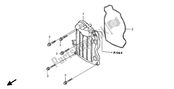 Tutte le parti per il Coperchio Della Testata del Honda NPS 50 2010