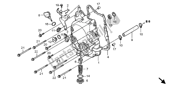 Toutes les pièces pour le Couvercle De Carter Droit du Honda FES 150 2007