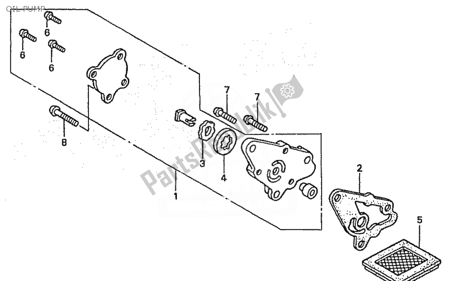 Todas las partes para Bomba De Aceite de Honda C 50 CUB 1999