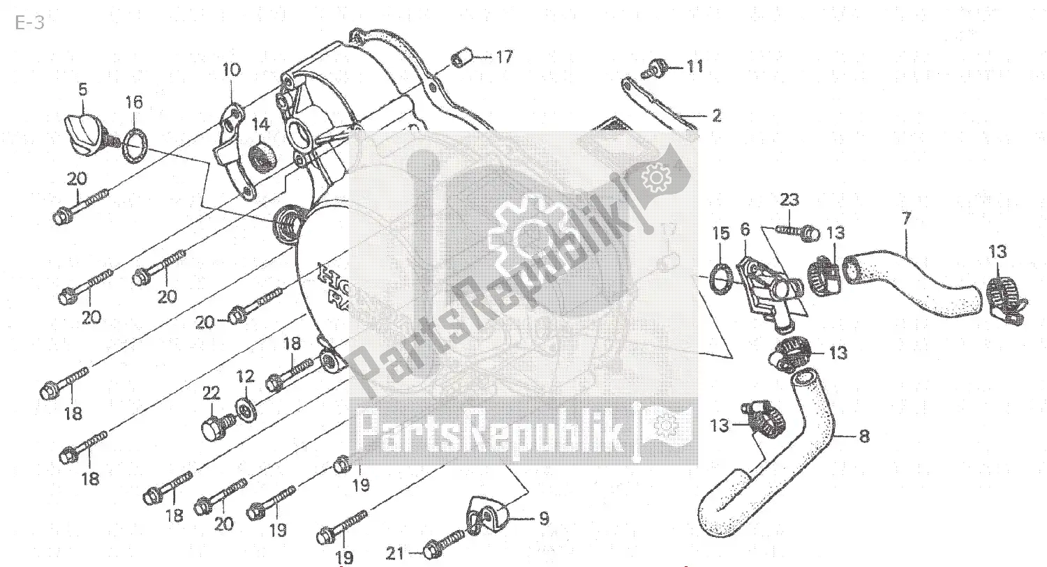 Todas as partes de E-3 do Honda NSR 250 1994