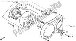 LEFT CRANKCASE COVER - GENERATOR