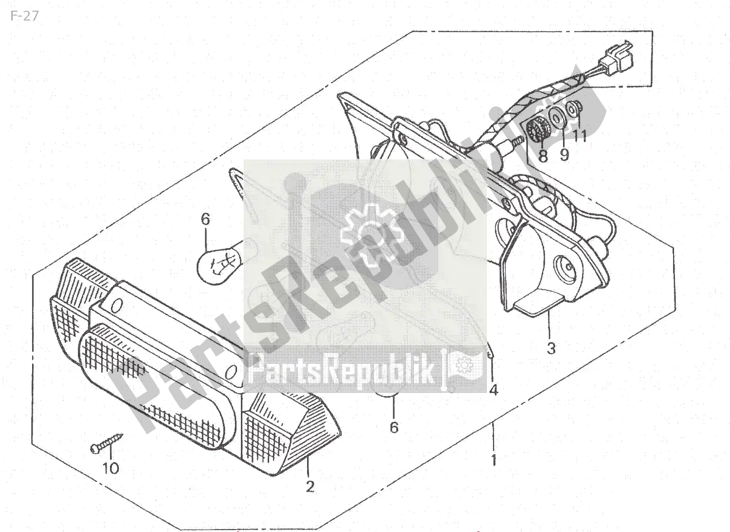 Tutte le parti per il F-27 del Honda NSR 250 1986