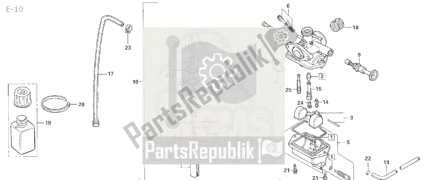 Todas as partes de E-10 do Honda NSR 50 2000