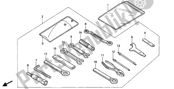 Tutte le parti per il Utensili del Honda CBR 900 RR 1994