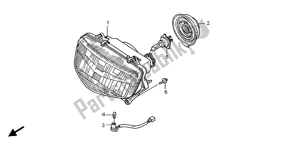 Tutte le parti per il Faro (eu) del Honda CBR 600F 1997