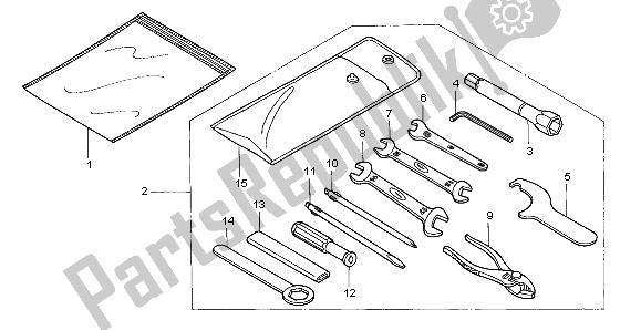 Tutte le parti per il Utensili del Honda CB 500 1996