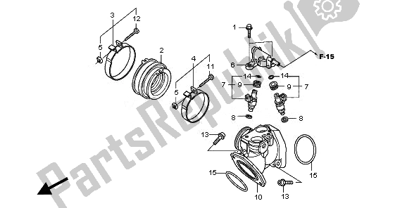 Todas las partes para Colector De Admisión E Inyector de Honda VT 750C2S 2010