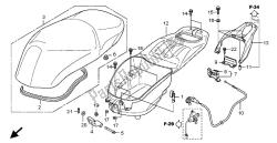 asiento y caja de equipaje