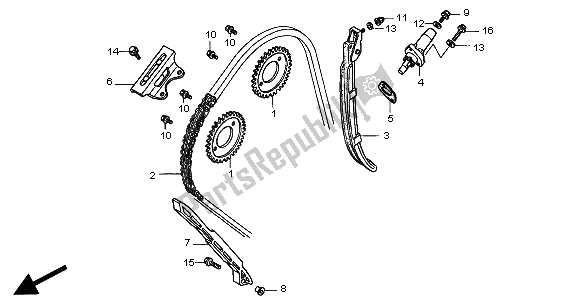 Todas las partes para Cadena De Levas Y Tensor de Honda CB 600F2 Hornet 2000