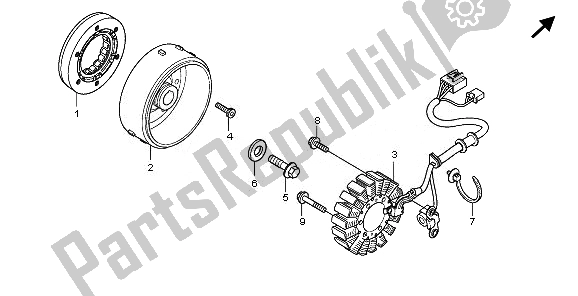 Wszystkie części do Generator Honda SH 300 2007