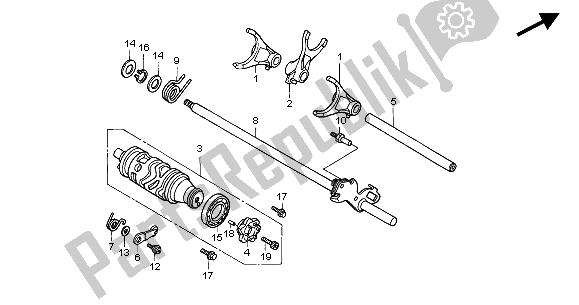 Tutte le parti per il Tamburo Del Cambio del Honda CBR 600F 2004