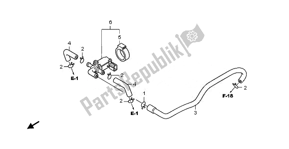 Tutte le parti per il Valvola Di Controllo Iniezione Aria del Honda CB 600F Hornet 2011