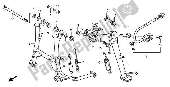 Todas las partes para Estar de Honda CBF 600 SA 2008