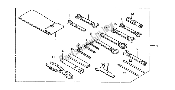 Todas las partes para Herramientas de Honda VT 750C2 1999