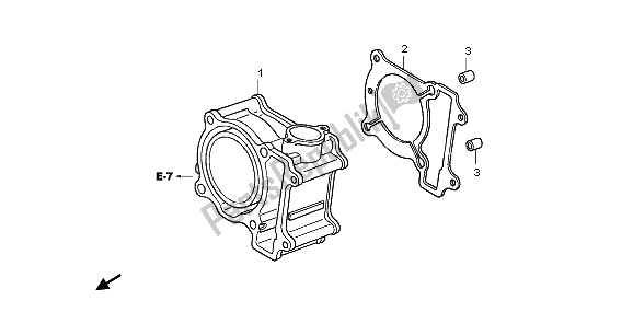 Tutte le parti per il Cilindro del Honda PES 125 2009