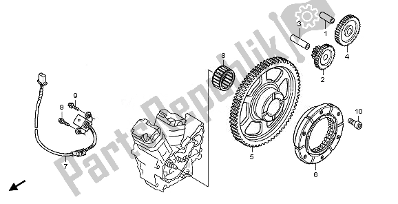 Todas las partes para Embrague De Arranque de Honda VT 750C2B 2011