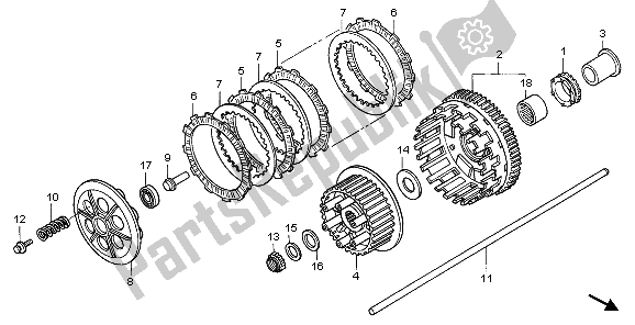 Todas las partes para Embrague de Honda CBR 1100 XX 2007