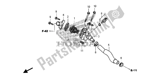 Tutte le parti per il Termostato del Honda NC 700D 2013