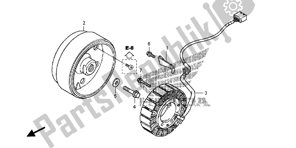 All parts for the Generator of the Honda NC 700D 2013