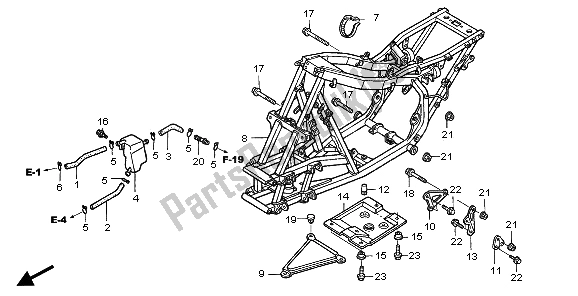 Todas las partes para Cuerpo Del Marco de Honda TRX 300 EX Sportrax 2006