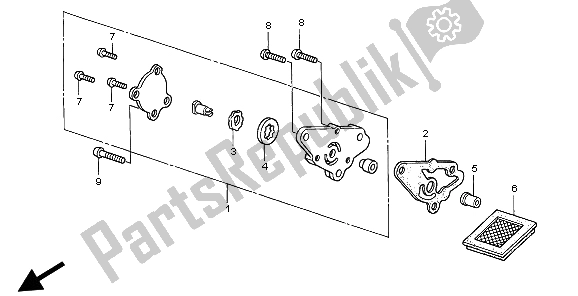 Toutes les pièces pour le La Pompe à Huile du Honda XR 70R 1999