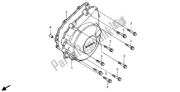 Tutte le parti per il Coperchio Del Generatore del Honda CBR 600F 1996