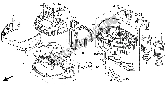 Todas las partes para Filtro De Aire de Honda CBR 1000 RR 2006