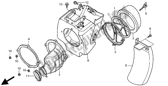 Todas las partes para Filtro De Aire de Honda CR 85R SW 2003