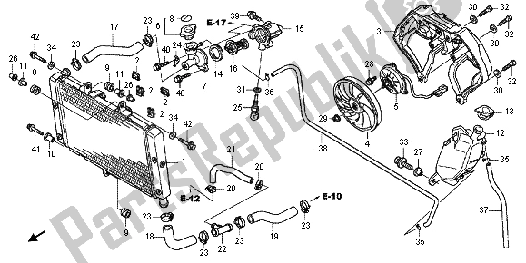 Wszystkie części do Ch? Odnica Samochodowa Honda CBF 1000F 2012